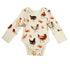 Organic Cotton Long Sleeve Baby Bodysuit, Sunny Organic Earthy Clothing